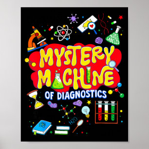 Affiche Machine Mystère De Diagnostic Pour Hommes Femmes T