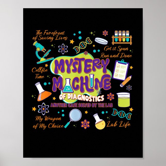 Affiche Machine Mystère de la Semaine du laboratoire de di (Devant)
