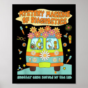 Affiche Machine vintage De Mystère De Diagnostics Lab Week