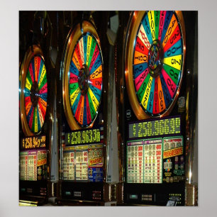 Affiche Machines à sous Las Vegas