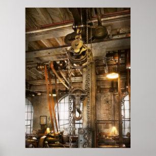 Affiche Machiniste - À l'ère de l'industrie