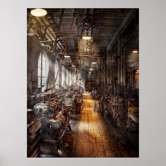 Affiche Machiniste - Bienvenue à l'atelier (Devant)