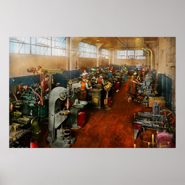 Affiche Machiniste - Machiniste en formation 1918 (Devant)