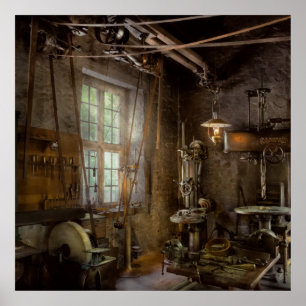 Affiche Machiniste - révolution industrielle