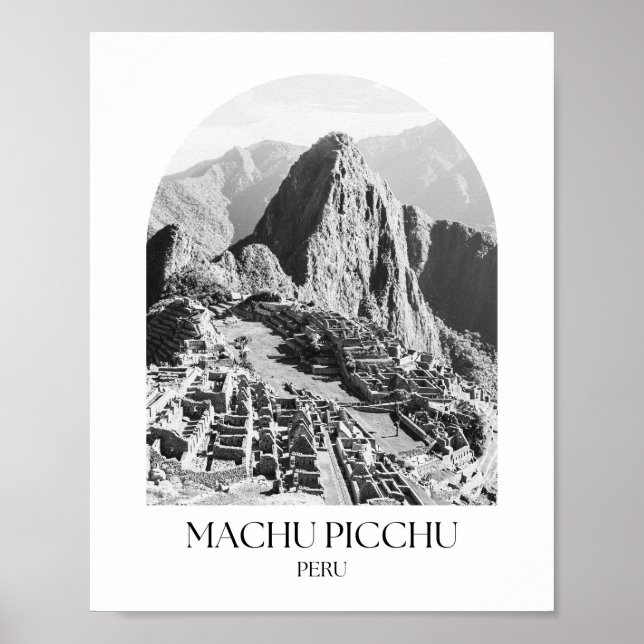 Affiche Machu Picchu Pérou Arche Photo Imprimer (Devant)