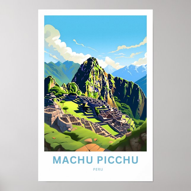 Affiche Machu Picchu Pérou Imprimer (Devant)