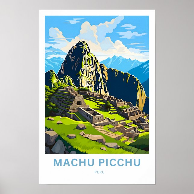 Affiche Machu Picchu Pérou Imprimer (Devant)