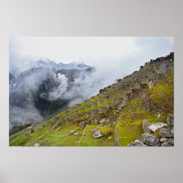 Affiche Machu Picchu, Pérou, Terrasses (Devant)