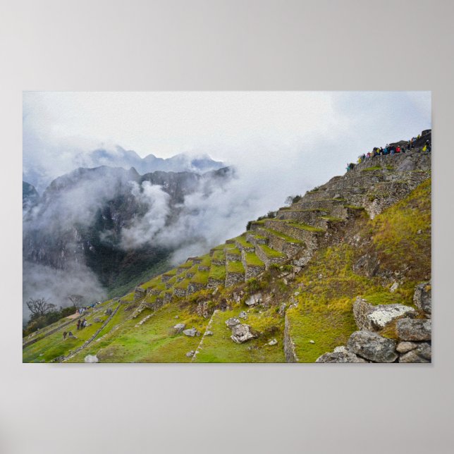 Affiche Machu Picchu, Pérou, Terrasses (Devant)