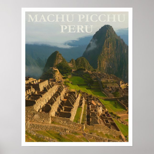 Affiche Machu Picchu Pérou Voyage (Devant)