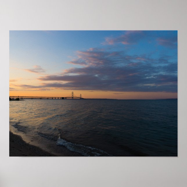 Affiche Mackinaw City Dusk (Devant)