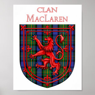 Affiche MacLaren Tartan Scottish Plaid Lion Rampant
