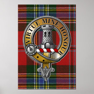 Affiche MacLean Tartan & Badge