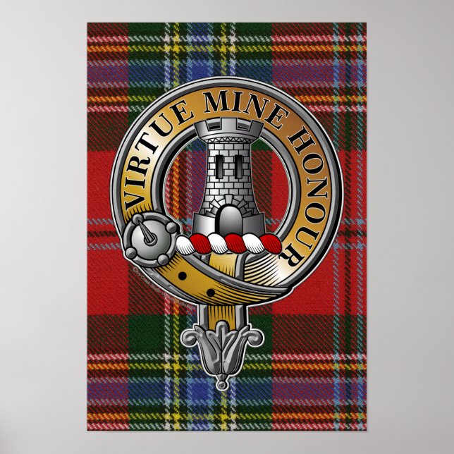 Affiche MacLean Tartan & Badge (Devant)