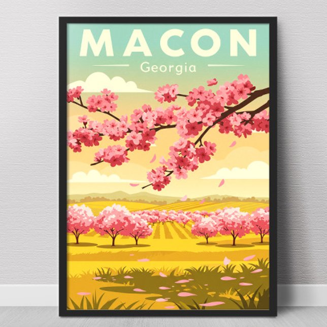 Affiche Macon Géorgie vintage (Créateur téléchargé)