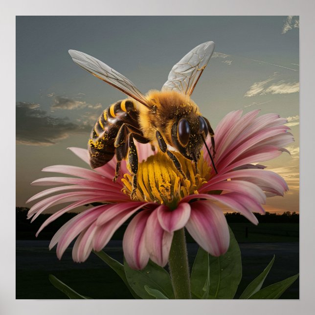 Affiche Macro Bee (Devant)