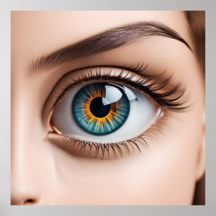 Affiche Macro oeil femelle