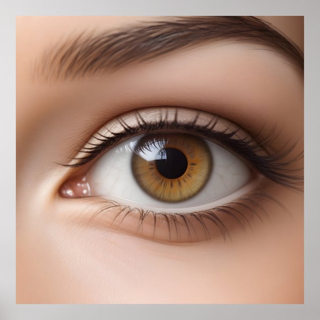 Affiche Macro oeil femelle (Devant)