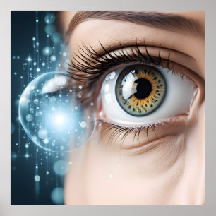 Affiche Macro oeil femelle