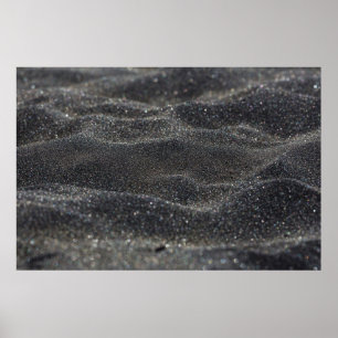 Affiche Macro sable noir flou