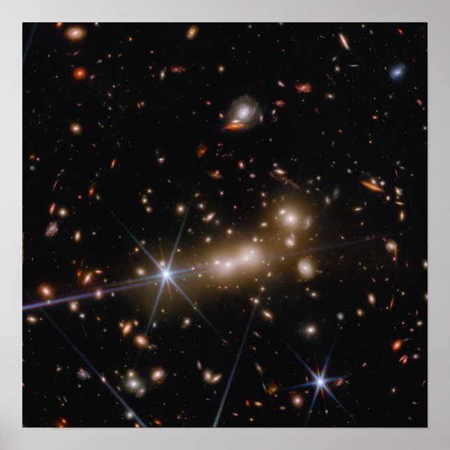 Affiche MACS0647 | Effet de la lentille gravitationnelle | (Devant)