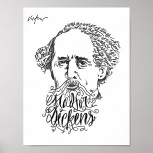 Affiche Mad For Dickens - James Victore Imprimer
