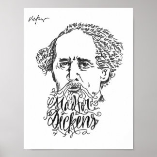 Affiche Mad For Dickens - James Victore Imprimer