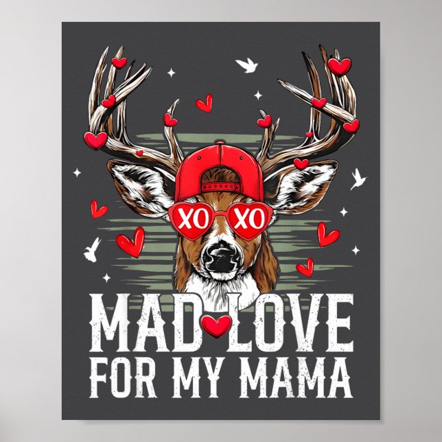 Affiche Mad Retro Love For My Mama Deer Hunting Boys Valen (Devant)