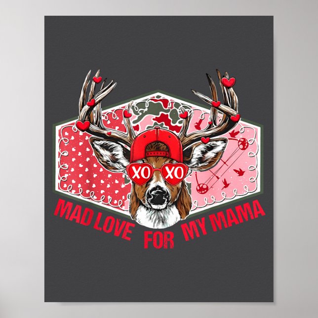 Affiche Mad Retro Love For My Mama Deer Hunting Boys Valen (Devant)