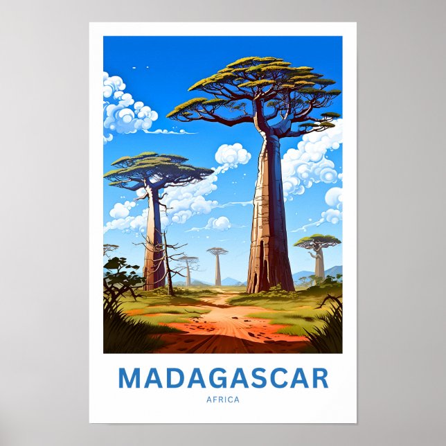 Affiche Madagascar - Afrique Imprimer (Devant)