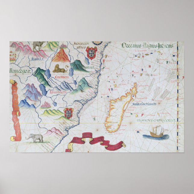 Affiche Madagascar et la côte est-africaine (Devant)