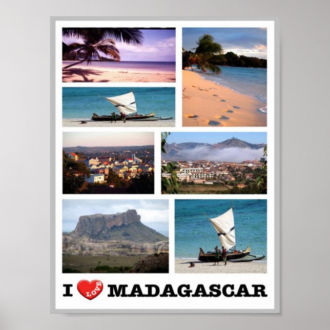 Affiche Madagascar - I Love - (Devant)