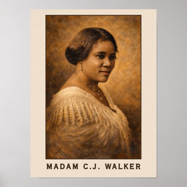 Affiche Madam C.J. Walker Portrait Art (Devant)
