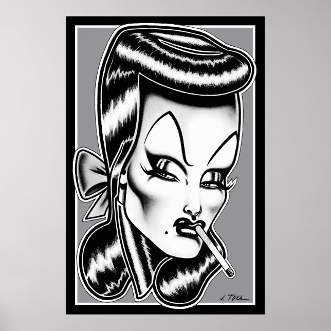 Affiche Madam Mars™/Portrait de Glamour (Devant)