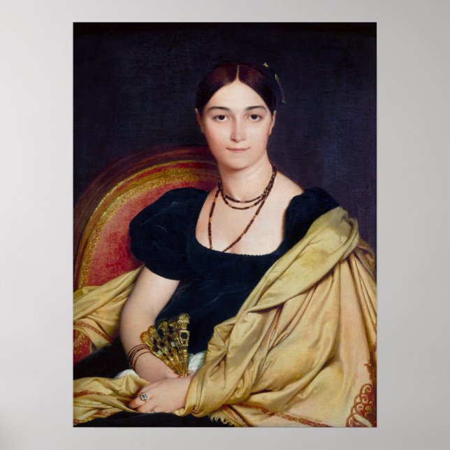 Affiche Madame Duvaucey Jean Auguste Dominique Ingres (Devant)