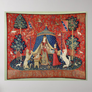 Affiche Madame et la licorne : "À mon seulement desire
