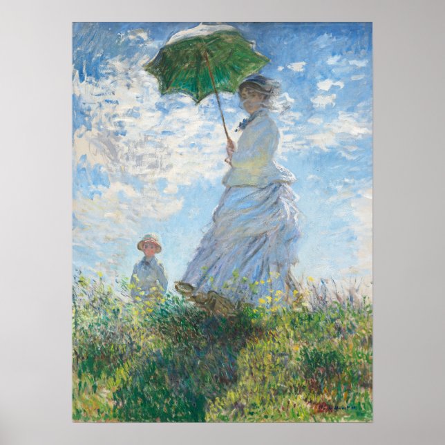 Affiche Madame et son fils par Claude Monet (Devant)