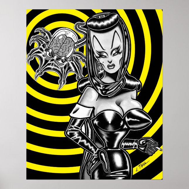 Affiche Madame Mars™/Cerveau Chauve-Souris (Devant)