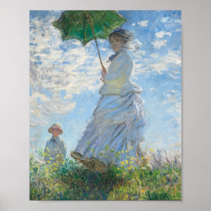 Affiche Madame Monet et son fils (1875) Claude Monet Art