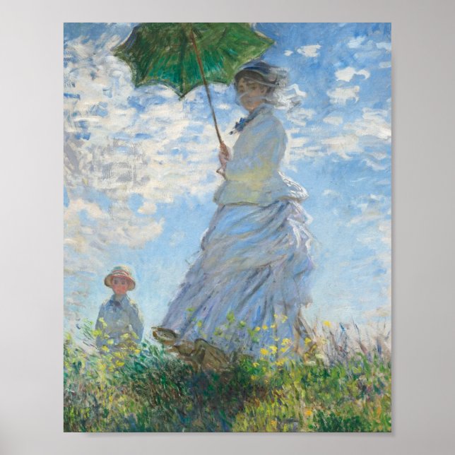 Affiche Madame Monet et son fils (1875) Claude Monet Art (Devant)