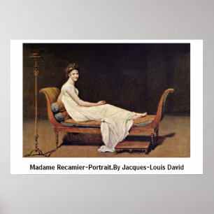 Affiche Madame Recamier-Portrait.Par Jacques-Louis David