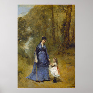 Affiche Madame Stumpf - Jean-Baptiste - Corot Fine Art
