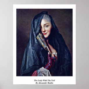 Affiche Madame With The Veil By Alexandre Roslin