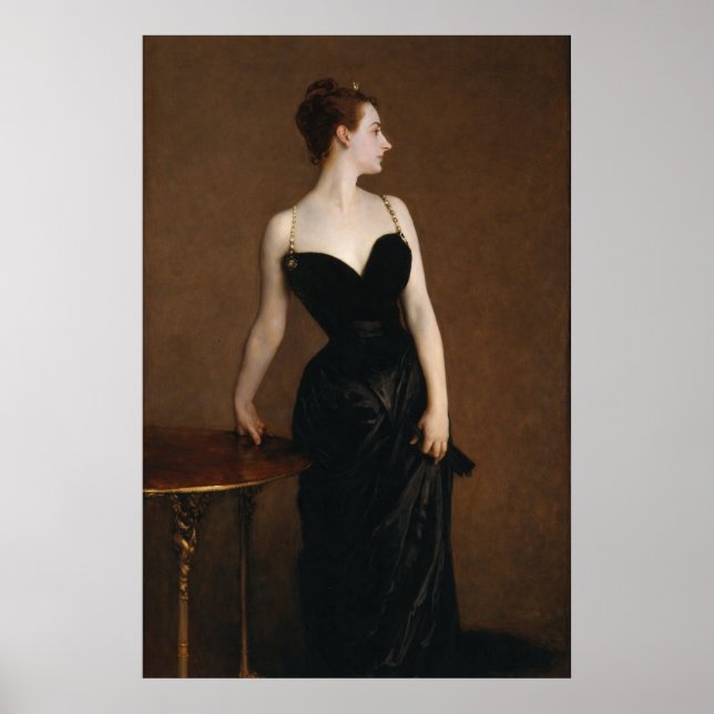 Affiche Madame X de John Singer Sargent (Devant)
