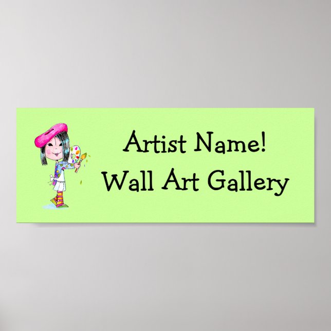 Affiche Made-to-order Art Gallery sign (Devant)