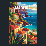 Affiche Madeira Portugal Travel Art Vintage<br><div class="desc">Conception de déplacement vectoriel rétro Madère. Madère,  une région autonome du Portugal,  est un archipel comprenant 4 îles au large de la côte nord-ouest de l'Afrique. Il est connu pour son vin homonyme et son climat subtropical chaud.</div>