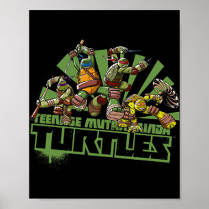 Affiche Mademark X - - Original Tmnt Nouvelle Série Équipe