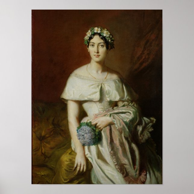 Affiche Mademoiselle Marie-Therese de Cabarrus, 1848 (Devant)