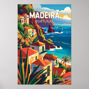 Affiche Madère Portugal Voyage Art Vintage