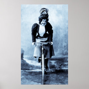 Affiche Madge Lessing 1902 - cru cyan